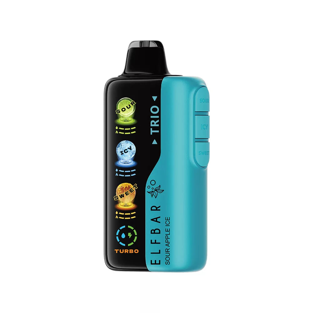 ELF BAR TRIO - Sour Apple Ice TrickyVape ELF BAR TRIO - Sour Apple Ice TrickyVape