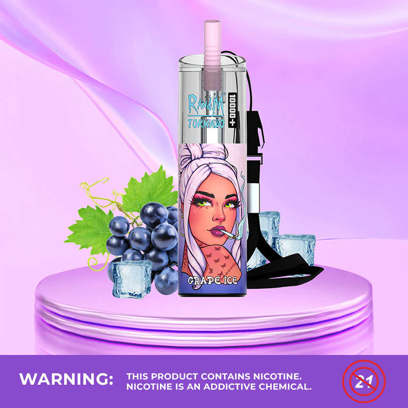 RandM Tornado 10000 - Grape Ice TrickyVape RandM Tornado 10000 - Grape Ice TrickyVape
