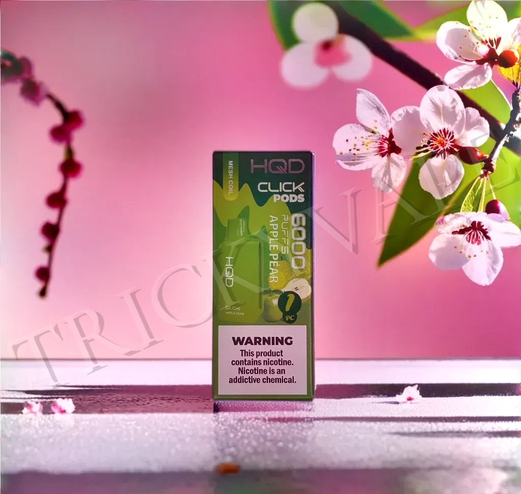 HQD CLICK Cartridge 6000 - Apple Pear  TrickyVape