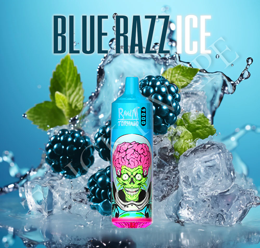 RandM 9000 - Blue Razz Ice  TrickyVape