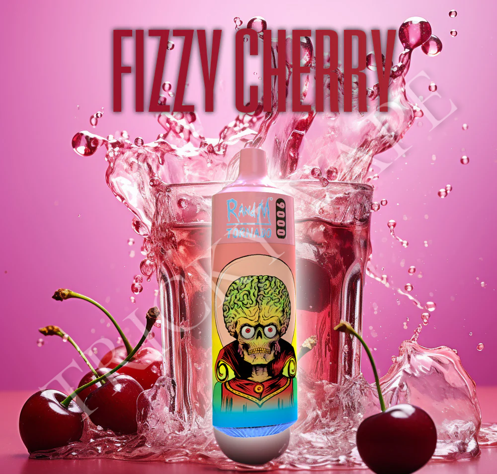 fizzy cherry vape 9000 puffs RandM 9000