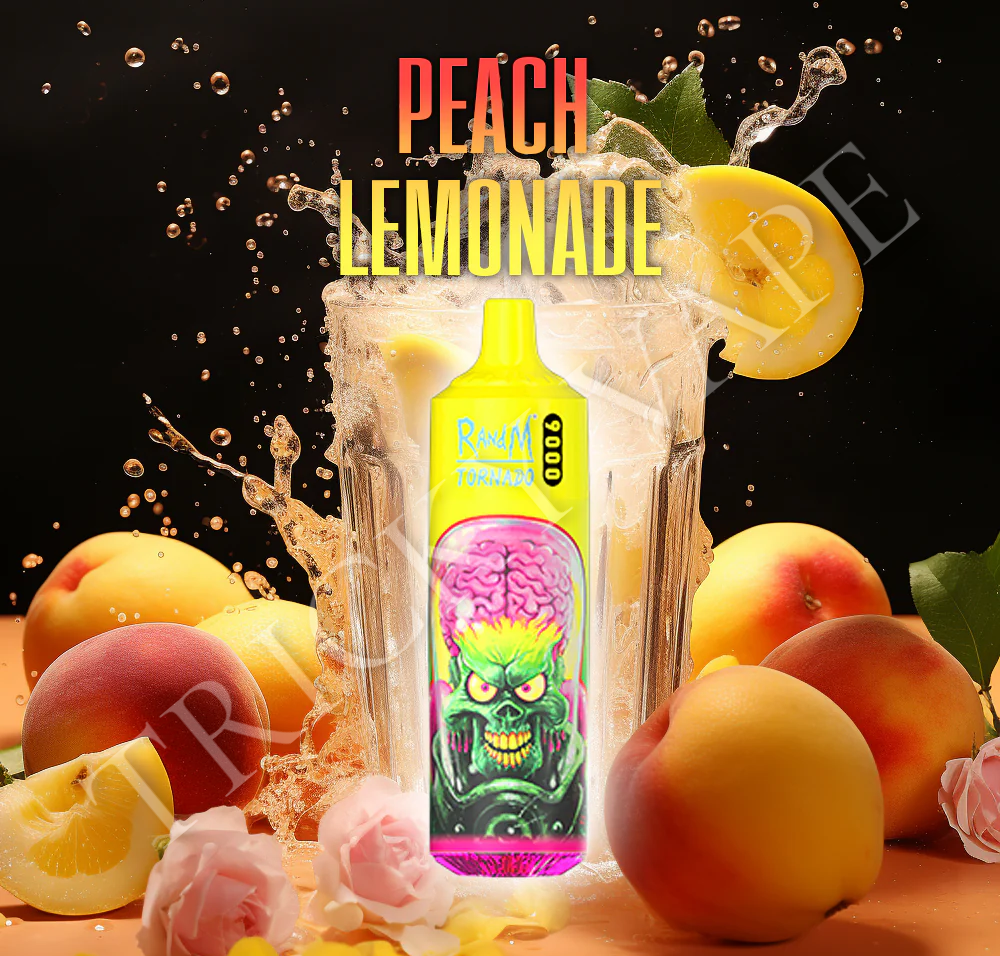 RandM 9000 - Cherry Peach Lemonade TrickyVape RandM 9000 - Cherry Peach Lemonade TrickyVape