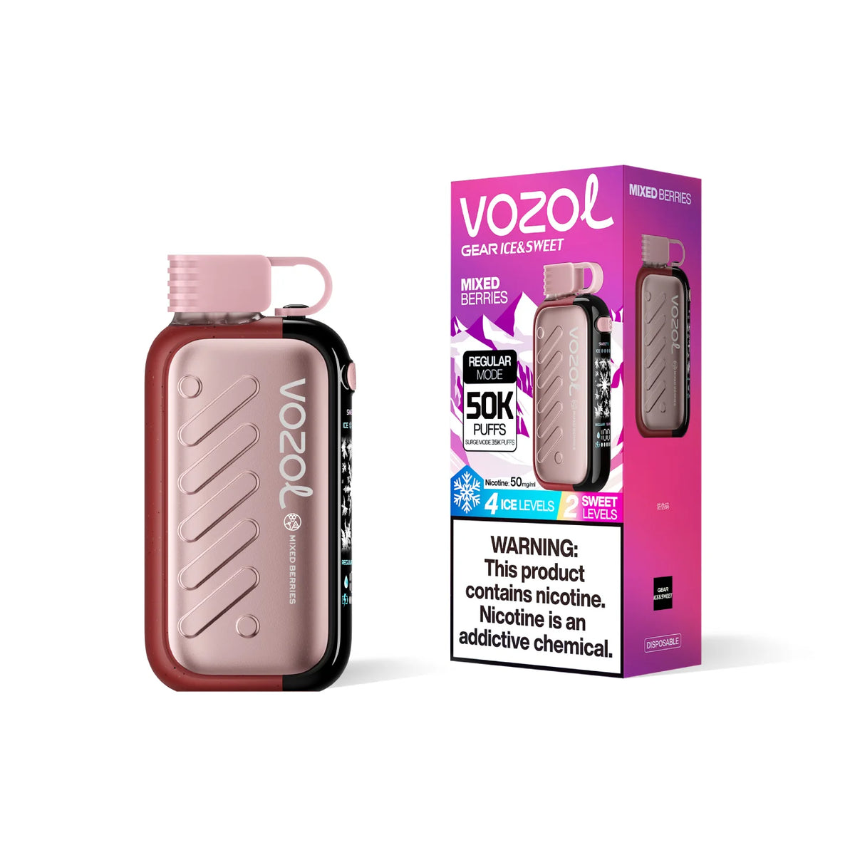 Vozol Gear Ice & Sweet 50000 - Mixed Berries