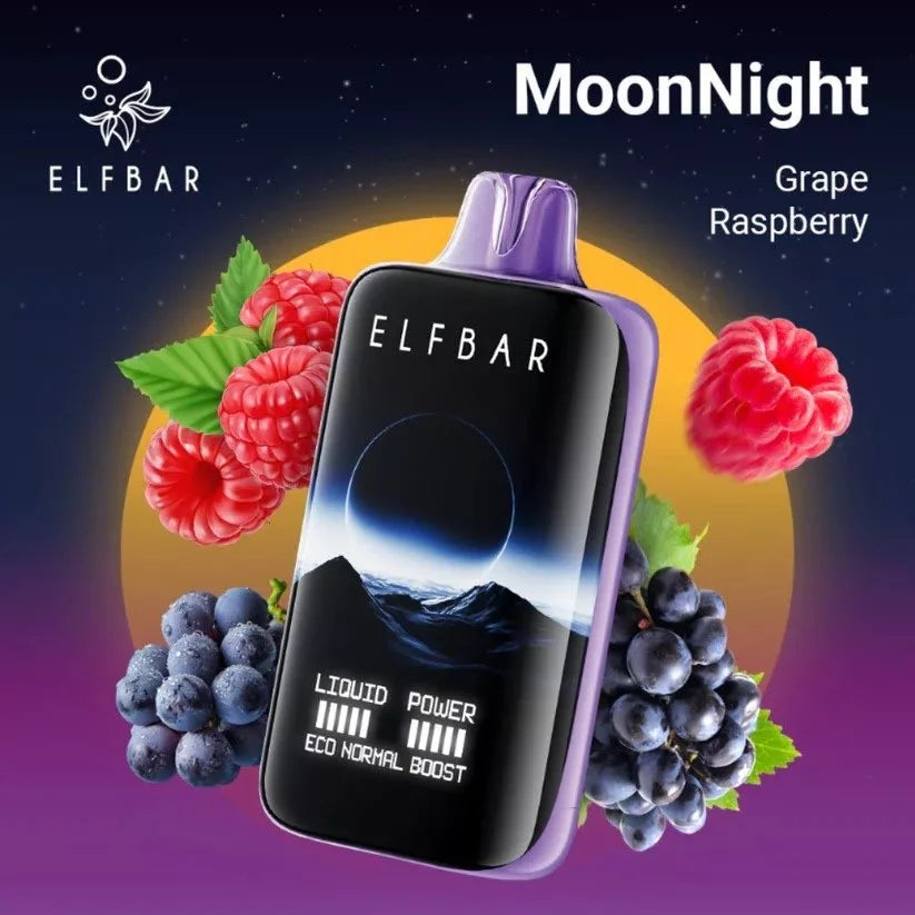 ELF BAR MOONNIGHT - Grape Raspberry