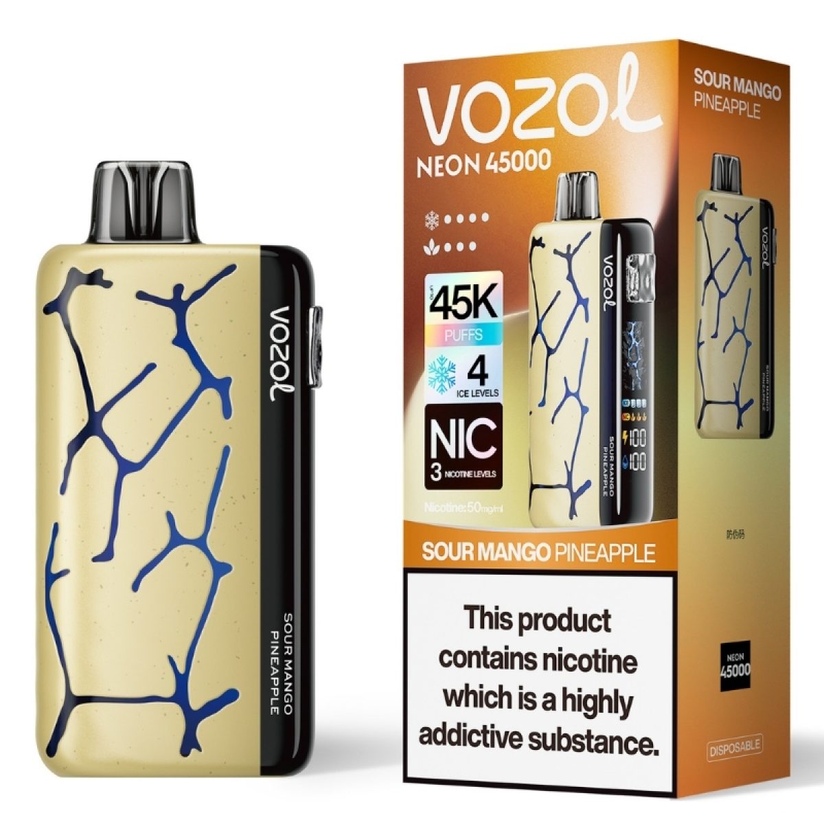 Vozol Neon 45000 - Sour Mango Pineapple