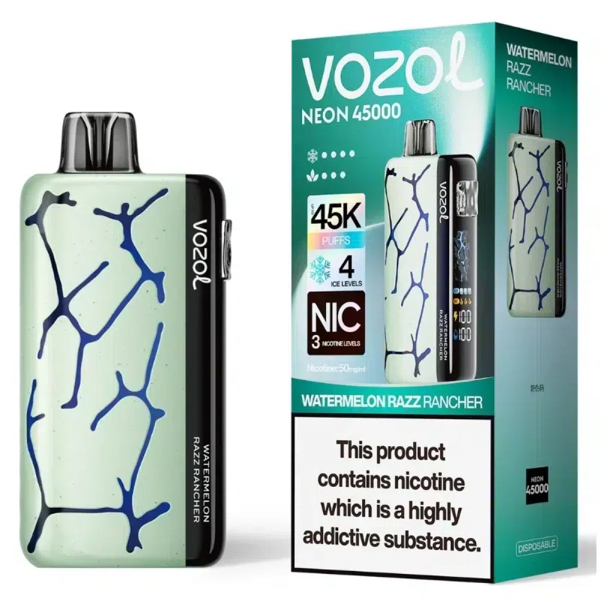 Vozol Neon 45000 - Watermelon Razz Rancher